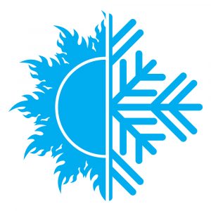simbolo sole e ghiacchio-ricarica clima