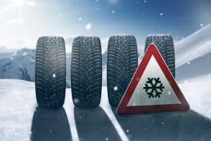 pneumatici invernali sulla neve
