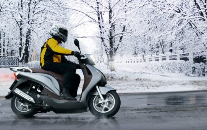 Scooter in inverno