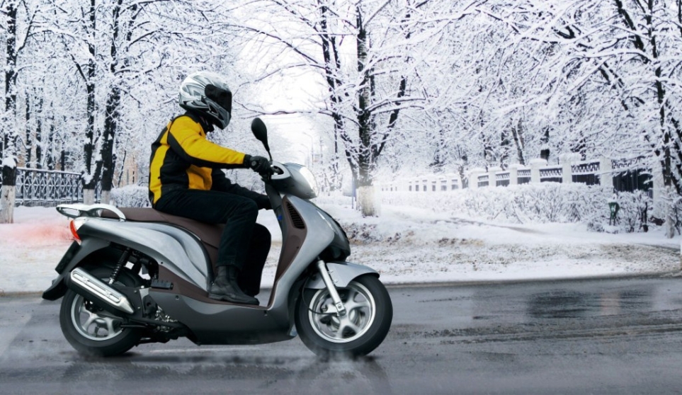 Scooter in inverno