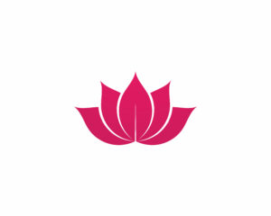 Lotus Flower Sign Wellness, Spa and Yoga. Vector Illustration