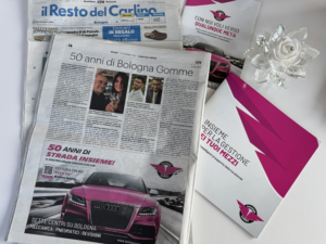 resto del carlino dicembre 2024 bologna gomme 50esimo