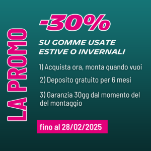Promo 2025 gomme usate Febbraio
