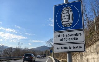 cartello obbligo gomme invernali