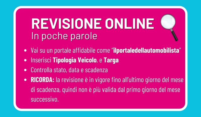 verifica revisione online