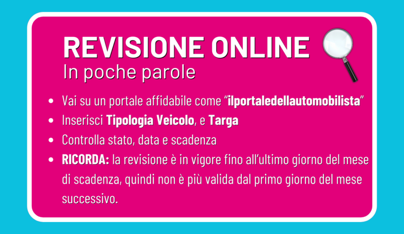 verifica revisione online